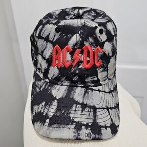 AC/DC Tie Dye Baseball Cap, Adjustable Strap